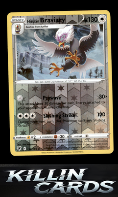Reverse Holofoil Hisuian Braviary 132/189 Pokemon Rare SWSH10: Astral Radiance C