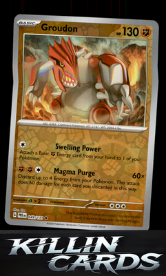 Reverse Holofoil Groudon 049/131 Pokemon Rare SV: Prismatic Evolutions Card NM