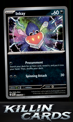 Reverse Holofoil Inkay 051/084 Pokemon Common ME05: Pitch Black Card NM