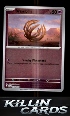 Reverse Holofoil Bramblin 046/094 Pokemon Common ME02: Phantasmal Flames Card NM