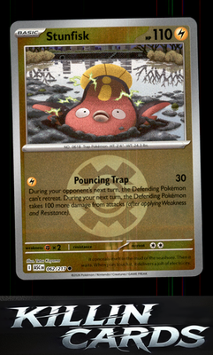 Reverse Holofoil Stunfisk (Energy Symbol Pattern) 062/217 Pokemon Common ME: Asc