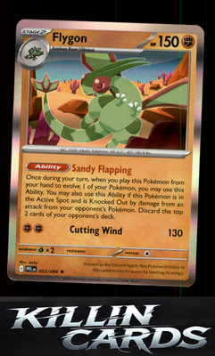 Flygon - 053/094 053/094 Pokemon Rare ME02: Phantasmal Flames Card NM