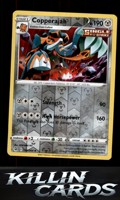 Reverse Holofoil Copperajah 192/264 Pokemon Uncommon SWSH08: Fusion Strike Card