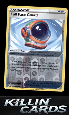 Reverse Holofoil Full Face Guard 148/203 Pokemon Uncommon SWSH07: Evolving Skies