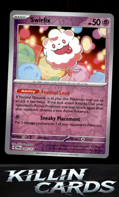 Reverse Holofoil Swirlix 089/167 Pokemon Common SV06: Twilight Masquerade Card N