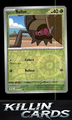 Reverse Holofoil Rellor 024/182 Common SV10: Destined Rivals Pokemon Card NM