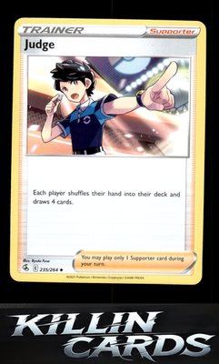 Judge 235/264 Pokemon Uncommon SWSH08: Fusion Strike Card NM