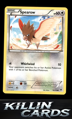 Spearow 78/119 Pokemon Common XY - Phantom Forces Card NM