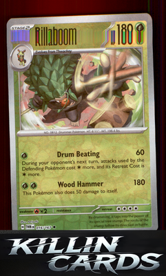 Reverse Holofoil Rillaboom 016/167 Pokemon Uncommon SV06: Twilight Masquerade Ca