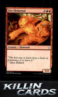 Fire Elemental 120 Magic C Dominaria Card NM