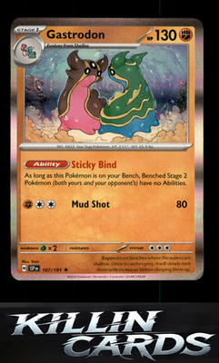 Gastrodon 107/191 Pokemon Rare SV08: Surging Sparks Card NM