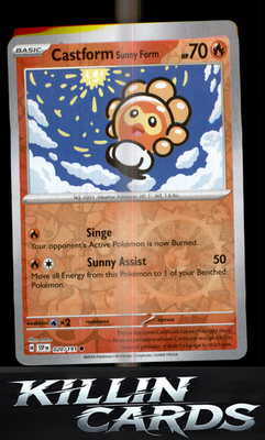 Reverse Holofoil Castform Sunny Form - 020/191 020/191 Pokemon Common SV08: Surg