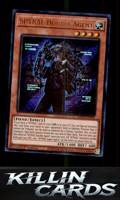 1st Edition SPYRAL Double Agent MP23-EN283 YuGiOh Ultra Rare 25th Anniversary Ti