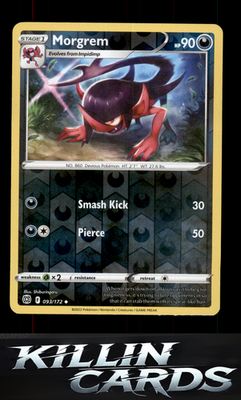 Reverse Holofoil Morgrem 093/172 Pokemon Uncommon SWSH09: Brilliant Stars Card N
