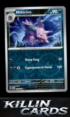 Reverse Holofoil Nidorino 033/165 Pokemon Uncommon SV: Scarlet & Violet 151 Card