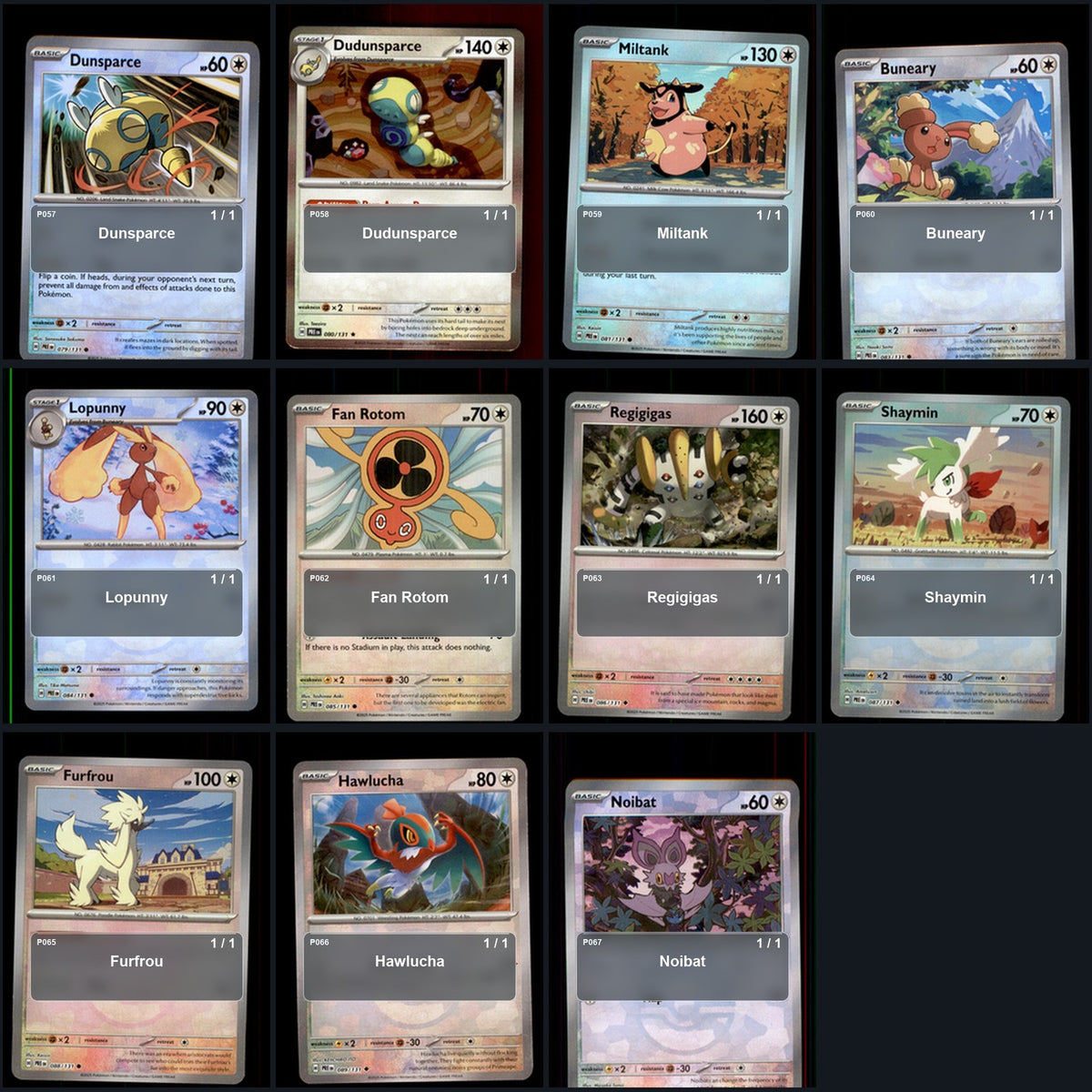 Pokemon TCG SV: Prismatic Evolutions C/UC/R Standard Set 97 Cards