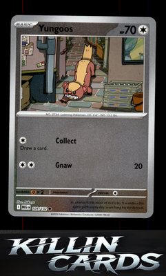 Reverse Holofoil Yungoos 109/132 Pokemon Common ME01: Mega Evolution Card NM