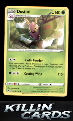Dustox 010/196 Pokemon Rare SWSH11: Lost Origin Card NM