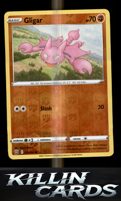 Reverse Holofoil Gligar 071/163 Pokemon Common SWSH05: Battle Styles Card NM