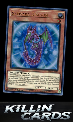 1st Edition Samsara Dragon GFP2-EN037 YuGiOh Ultra Rare Ghosts From the Past: Th