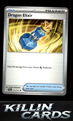 Dragon Elixir 172/191 Pokemon Uncommon SV08: Surging Sparks Card NM