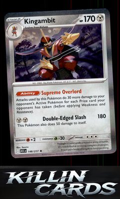 Kingambit 148/217 Pokemon Rare ME: Ascended Heroes Card NM