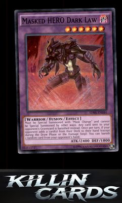 Masked HERO Dark Law SDHS-EN044 YuGiOh Super Rare Structure Deck: HERO Strike Ca