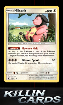 Miltank 78/111 Pokemon Uncommon SM - Crimson Invasion Card NM
