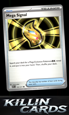 Mega Signal 193/217 Pokemon Common ME: Ascended Heroes Card NM