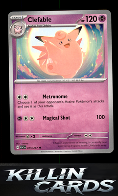 Clefable 075/217 Pokemon Uncommon ME: Ascended Heroes Card NM