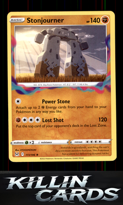 Stonjourner 111/196 Pokemon Rare SWSH11: Lost Origin Card NM