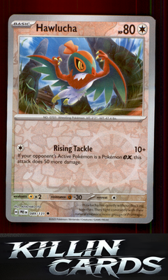 Reverse Holofoil Hawlucha 089/131 Pokemon Uncommon SV: Prismatic Evolutions Card