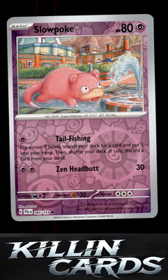 Reverse Holofoil Slowpoke 085/193 Pokemon Common SV02: Paldea Evolved Card NM