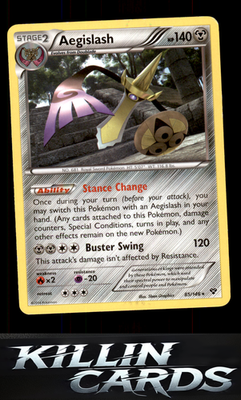 Aegislash (85) 85/146 Pokemon Rare XY Base Set Card LP