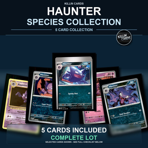 Pokemon TCG Haunter Species Collection 5 Different Cards