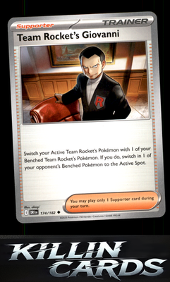 Team Rocket's Giovanni 174/182 Pokemon Uncommon SV10: Destined Rivals Card NM