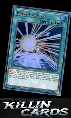 1st Edition Mask Change GFTP-EN112 YuGiOh Ultra Rare Ghosts From the Past Card N
