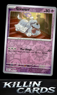Reverse Holofoil Greavard - 100/197 100/197 Pokemon Common SV03: Obsidian Flames