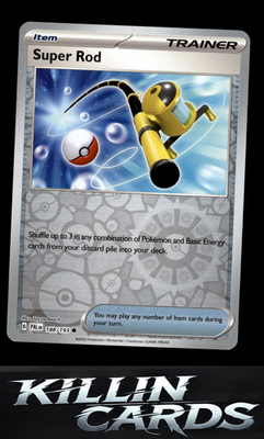 Reverse Holofoil Super Rod - 188/193 188/193 Pokemon Common SV02: Paldea Evolved