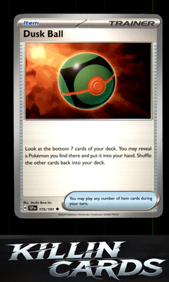 Dusk Ball 175/191 Pokemon Uncommon SV08: Surging Sparks Card NM