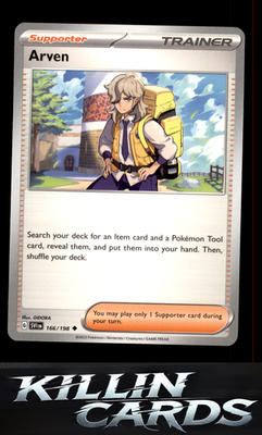 Arven - 166/198 166/198 Pokemon Uncommon SV01: Scarlet & Violet Base Set Card NM
