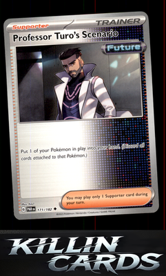 Professor Turo's Scenario 171/182 Pokemon Uncommon SV04: Paradox Rift Card NM