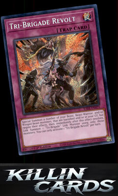 1st Edition Tri-Brigade Revolt (Quarter Century Secret Rare) RA01-EN079 YuGiOh Q