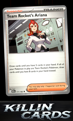 Team Rocket's Ariana - 171/182 171/182 Pokemon Uncommon SV10: Destined Rivals Ca