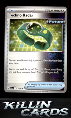 Techno Radar 130/131 Pokemon Uncommon SV: Prismatic Evolutions Card NM