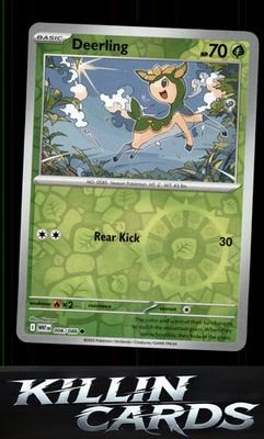 Reverse Holofoil Deerling 006/086 Pokemon Common SV: White Flare Card NM