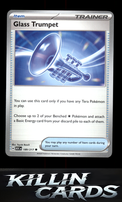 Glass Trumpet - 189/217 189/217 Pokemon Common ME: Ascended Heroes Card NM