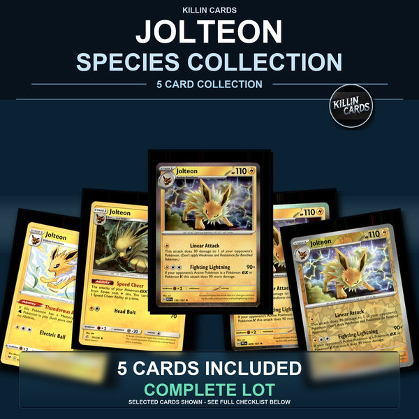 Pokemon TCG Jolteon Species Collection 5 Different Cards