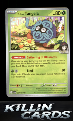 Erika's Tangela - 007/217 007/217 Pokemon Common ME: Ascended Heroes Card NM