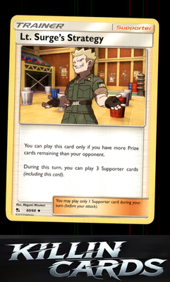 Lt. Surge's Strategy 60/68 Pokemon Uncommon Hidden Fates Card NM